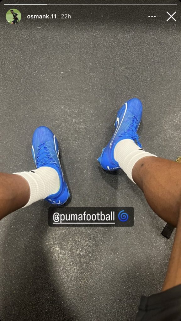 Osman Kamara on his Instagram story