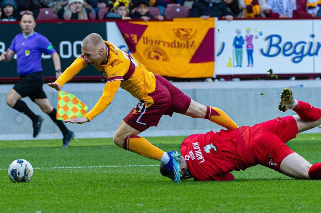 Arsenal forward makes explosive injury comeback 3 Mika Biereth wins a penalty (Photo via Biereth on Instagram)