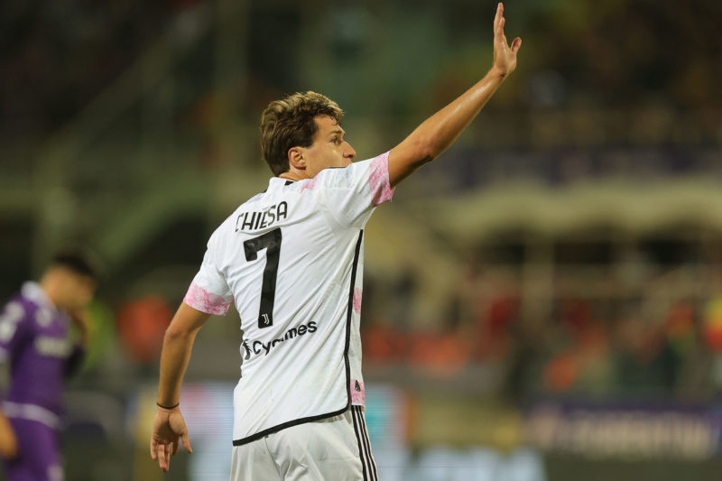 Arsenal in talks with Federico Chiesa's agent 3 FLORENCE, ITALY - NOVEMBER 5: Federico Chiesa of Juventus reacts during the Serie A TIM match between ACF Fiorentina and Juventus at Stadio Artemio Franchi on November 5, 2023 in Florence, Italy. (Photo by Gabriele Maltinti/Getty Images)