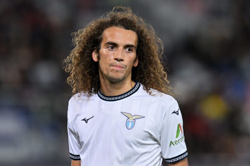 BOLOGNA, ITALY - NOVEMBER 03: Mattéo Guendouzi of SS Lazio during the Serie A TIM match between Bologna FC and SS Lazio at Stadio Renato Dall'Ara o...