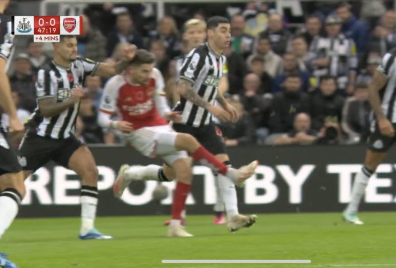 How long do Arsenal have to trigger Bruno Guimaraes's £100m release clause? 4 Bruno thumps Jorginho