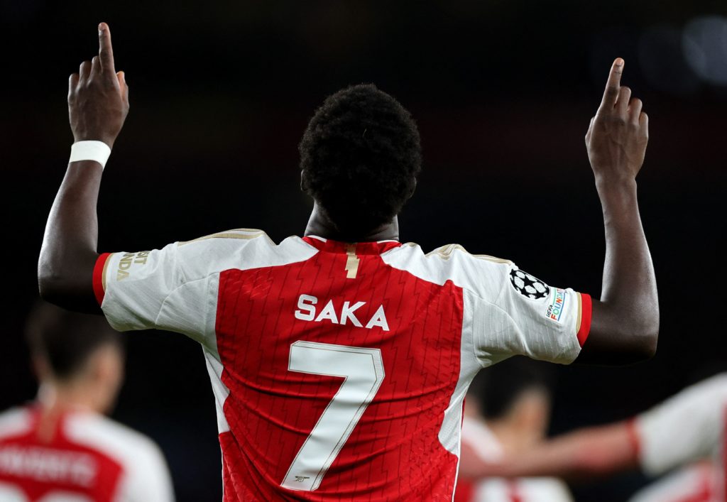 Bukayo Saka sets new Champions League record 3 fbl eur c1 arsenal sevilla 2