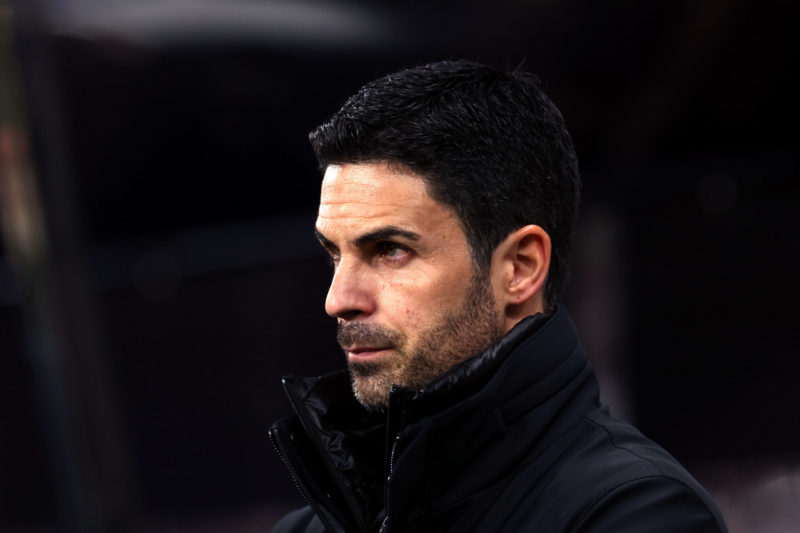 NEWCASTLE UPON TYNE, ENGLAND - NOVEMBER 04: Mikel Arteta, Manager of Arsenal, looks on prior to the Premier League match between Newcastle United a...