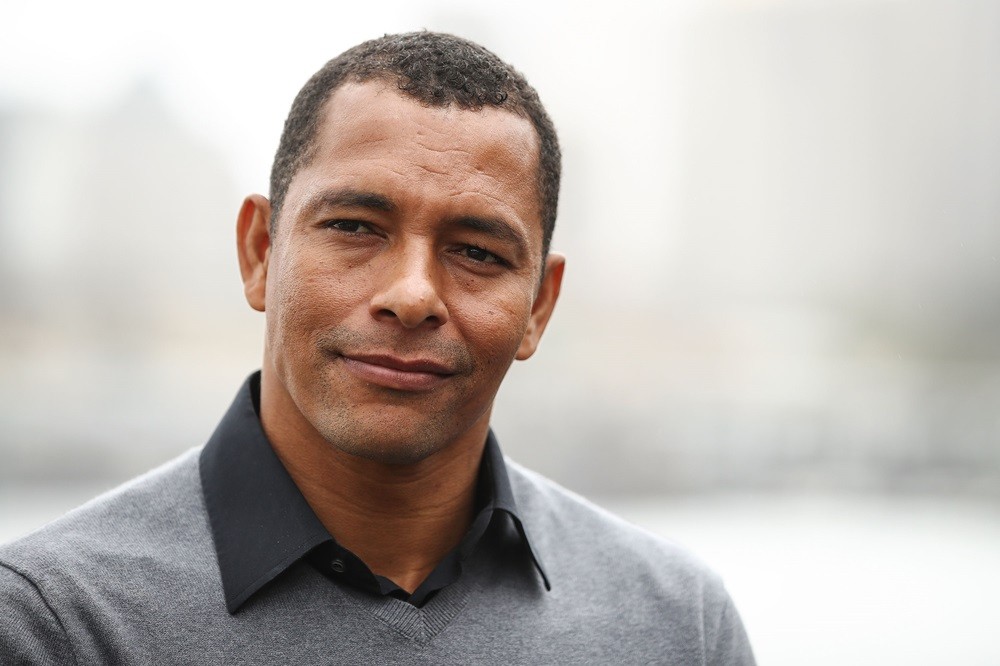 SYDNEY, AUSTRALIA: Gilberto Silva addresses the media at a 2017 FIFA Confederations Cup media opportunity at Blues Point Reserve on March 17, 2017....
