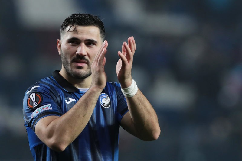 BERGAMO, ITALY - NOVEMBER 30: Sead Kolasinac of Atalanta BC applauds the fans after the UEFA Europa League match between Atalanta BC and Sporting C...