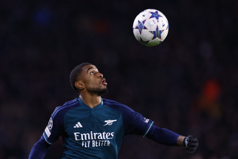 My heart is with Arsenal: Arsenal winger quizzed on possible departure 2 Arsenal's British forward #24 Reiss Nelson eyes the ball during a UEFA Champions League group B football match between PSV Eindhoven and Arsenal FC at the Philips Stadium in Eindhoven, on December 12, 2023. (Photo by KENZO TRIBOUILLARD/AFP via Getty Images)