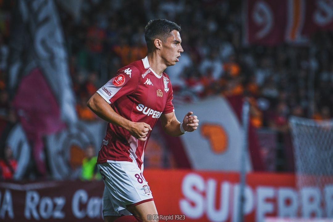 Catalin Cirjan playing for Rapid (Photo via Rapid on Instagram)