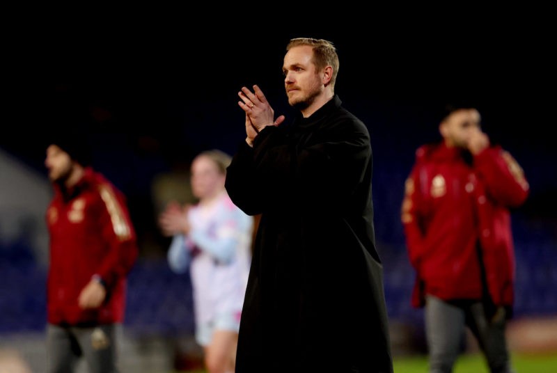 Arsenal's Eidevall and Fox nominated for WSL January awards 3 BIRKENHEAD, ENGLAND - JANUARY 28: Jonas Eidevall, Manager of Arsenal, applauds the fans following the team's victory during the Barclays Women's Super League match between Liverpool FC and Arsenal FC at Prenton Park on January 28, 2024 in Birkenhead, England. (Photo by Cameron Smith/Getty Images)