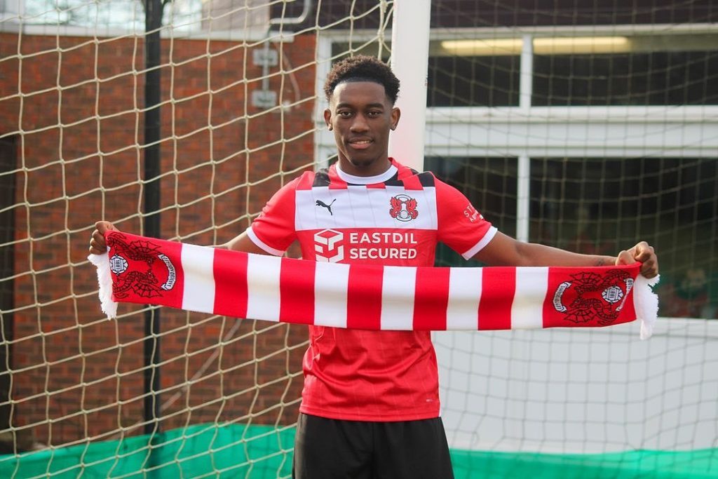 Released Arsenal forward signs 3-year deal with new club 4 Khayon Edwards after signing for Leyton Orient (via Edwards on Instagram)