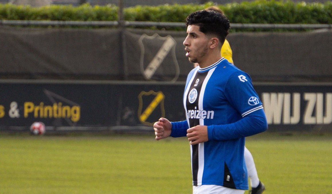 Salah-Eddine Oulad M'Hand playing for FC Den Bosch (Photo via Den Bosch on Twitter)