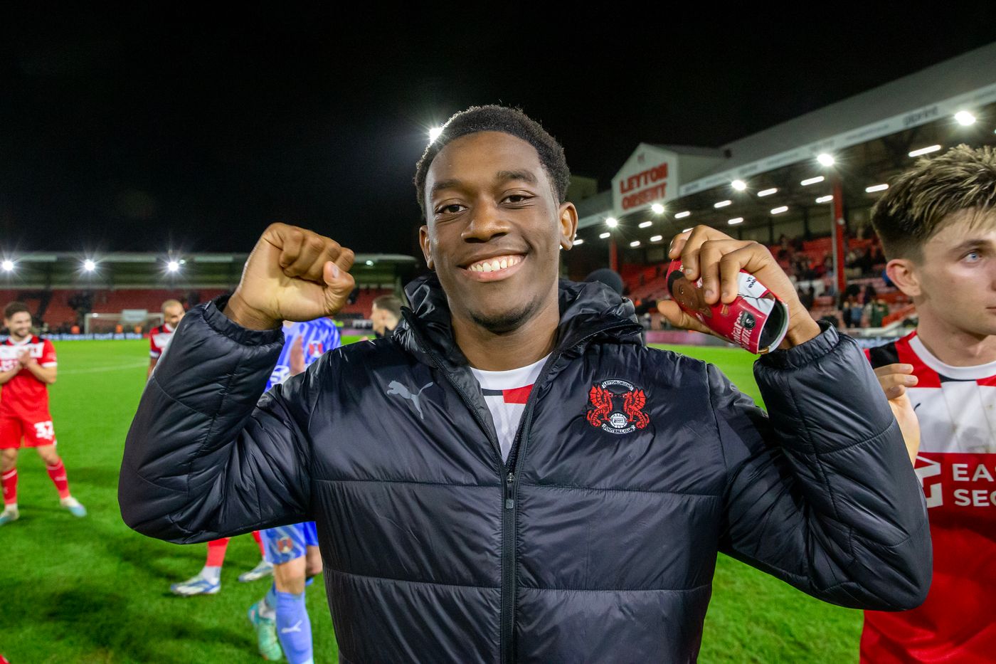 Khayon Edwards with Leyton Orient (Photo via LeytonOrient.com)