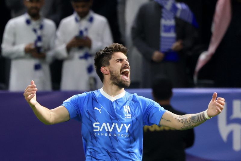 27yo midfielder reveals Arsenal tried to sign him before Al-Hilal move 2 Hilal's Portuguese midfielder #08 Ruben Neves celebrates after scoring his team's second goal during the AFC Champions League football match between Saudi Arabia's Al-Hilal SFC and Iran's Sepahan FC at the Kingdom Arena Stadium in Riyadh on February 22, 2024.(Photo by FAYEZ NURELDINE/AFP via Getty Images)