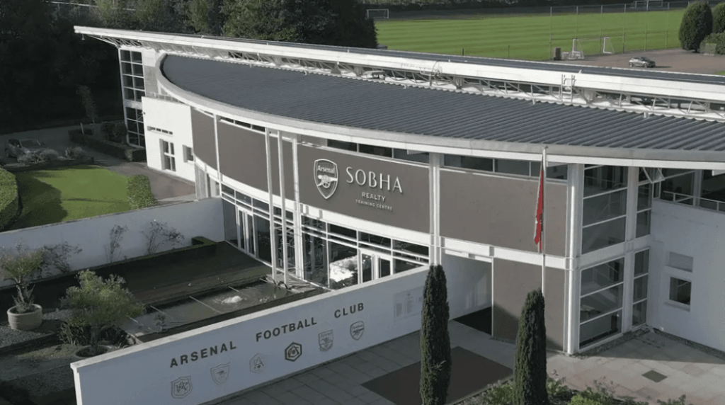 Arsenal CCO to step down 5 London Colney now the Sobha Realty Training Centre (image via Arsenal)