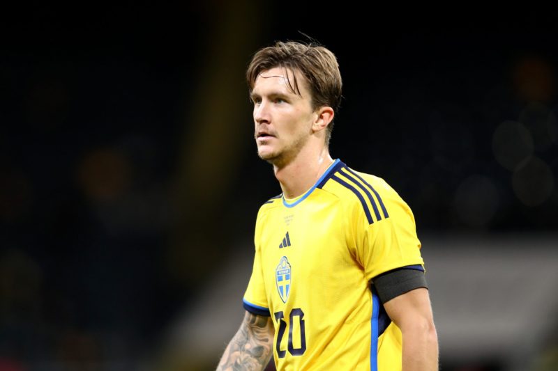 STOCKHOLM, SWEDEN - OCTOBER 12: Kristoffer Olsson of Sweden looks on during the international friendly match between Sweden and Moldova at Friends ...