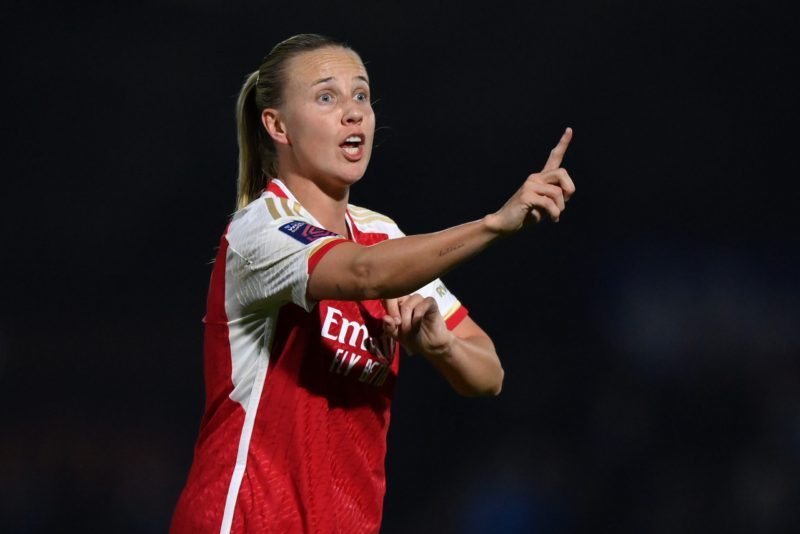 BOREHAMWOOD, ENGLAND - MARCH 06: Beth Mead of Arsenal reacts during the FA Women's Continental Tyres League Cup Semi Final match between Arsenal an...