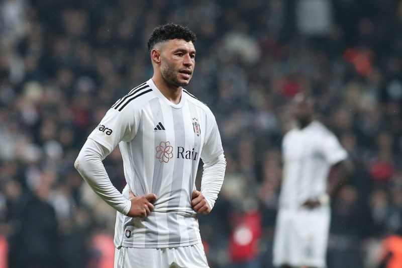 ISTANBUL, TURKEY - DECEMBER 9: Alex Oxlade-Chamberlain of Besiktas looks on during the Turkish Super League match between Besiktas and Fenerbahce a...