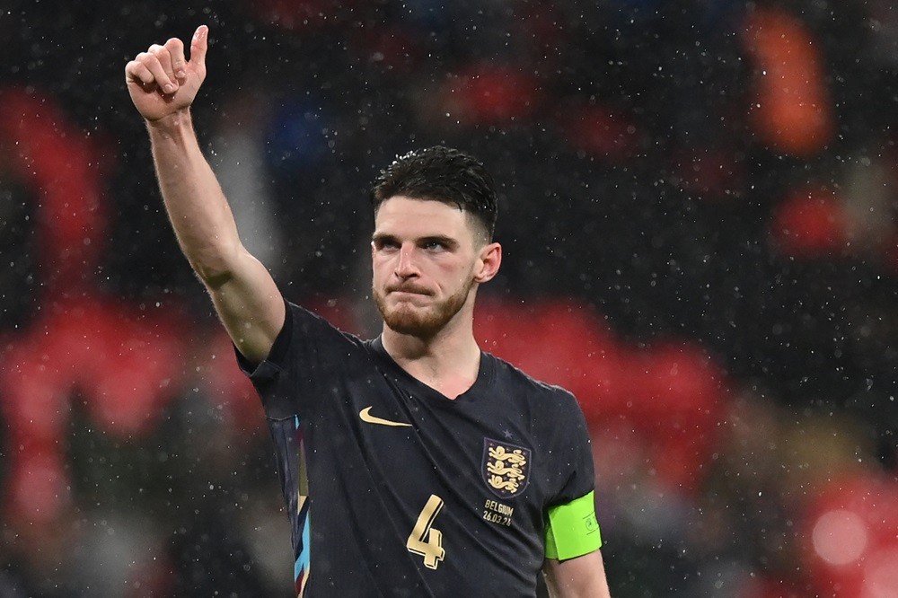 How expanded Euro 2024 squads could affect Arsenal 5 England's Declan Rice reacts at the end of the International friendly football match between England and Belgium at Wembley stadium, in London, on March 26, 2024. (Photo by GLYN KIRK/AFP via Getty Images)