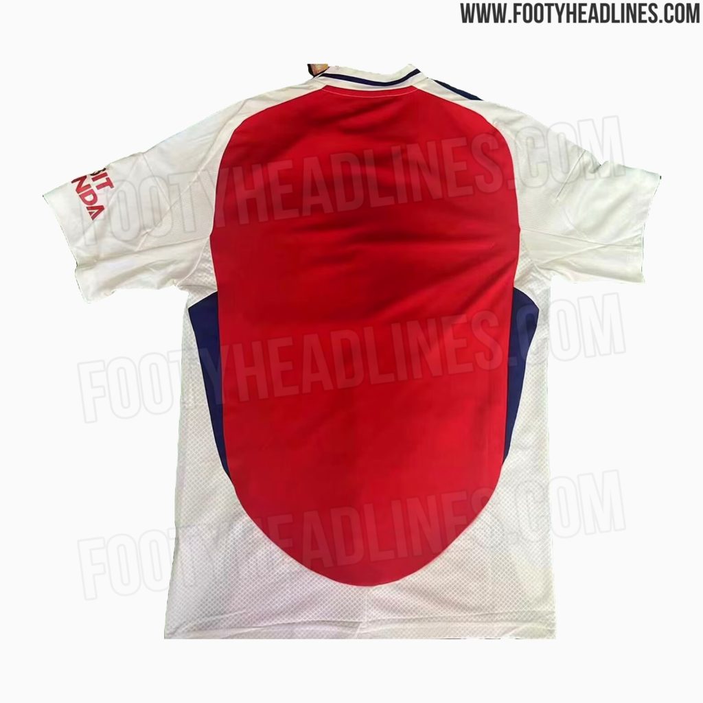 Leaked: New pictures of Arsenal's 2024/25 home kit 3 Arsenal 2024/25 kit leak (Photo via FootyHeadlines.com)