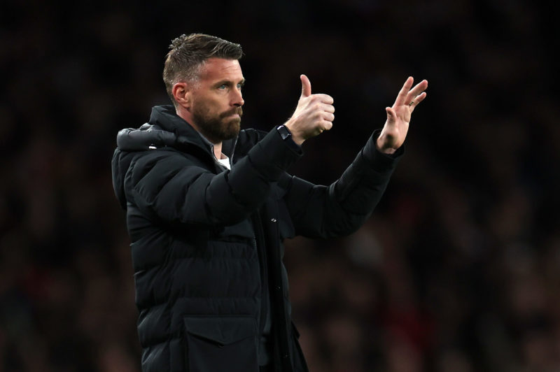 LONDON, ENGLAND - APRIL 03: Manager Rob Edwards of Luton Town during the Premier League match between Arsenal FC and Luton Town at Emirates Stadium...