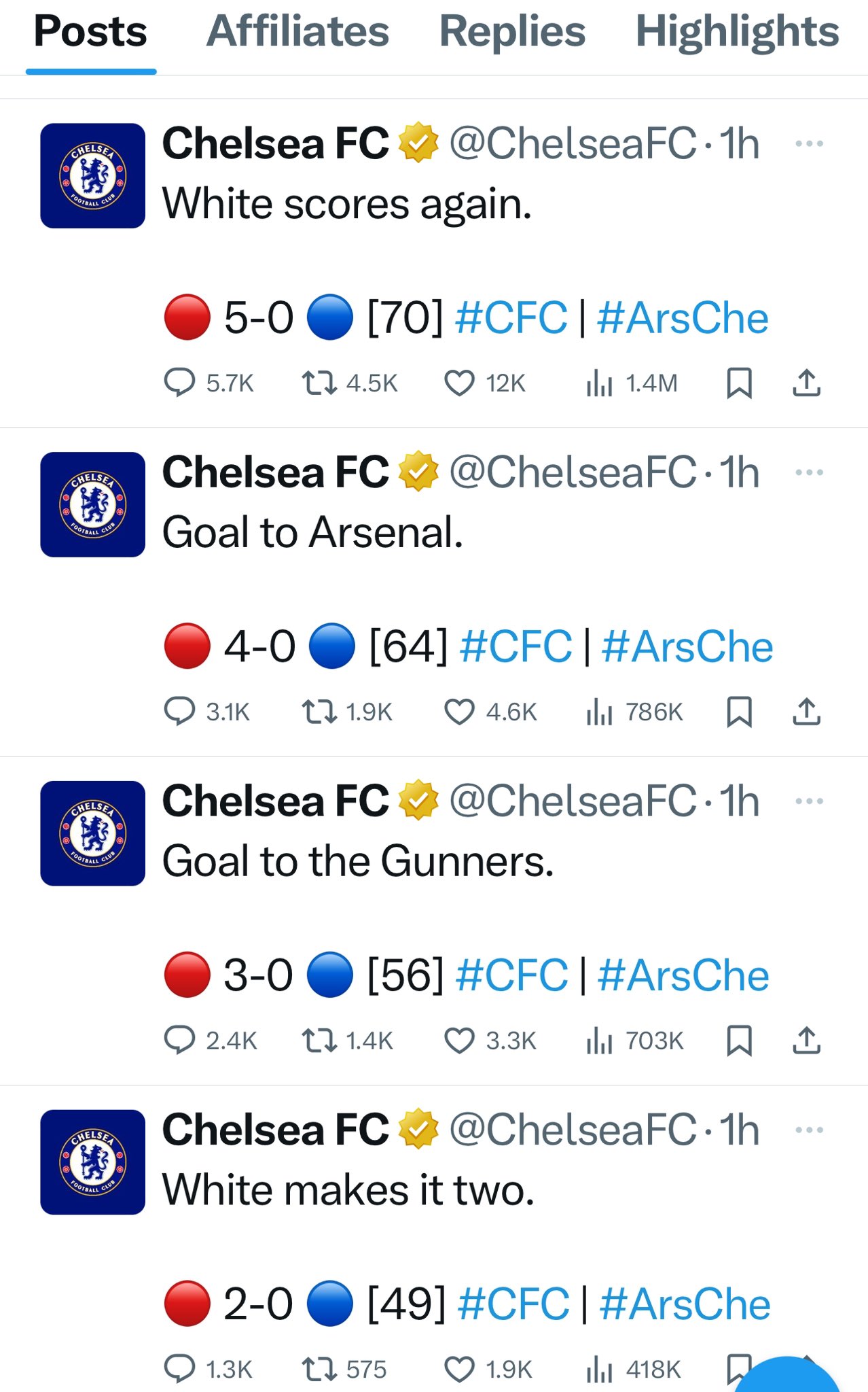 Chelsea tweets leabing Kai Havertz's name out