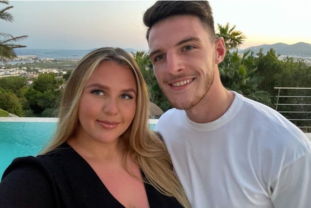 Lauren Fryer and Declan Rice