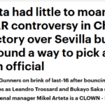 Mikel Arteta had little to moan about with no VAR controversy in Champions League victory over Sevilla but Arsenal boss still found a way to pick a fight with fourth official