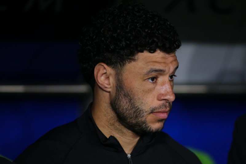 ISTANBUL, TURKEY - April 4: Alex Chamberlain of Besiktas looks on during the Turkish Super League match between Basaksehir and Besiktas at Fatih Te...