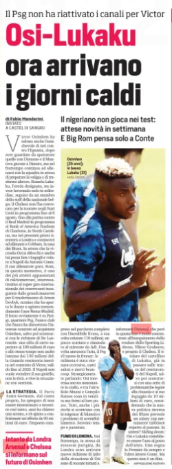 Arsenal check on Osimhen status but focused on Gyökeres 2 Osi-Lukaku now come the hot days Psg has not reactivated the channels for Victor The Nigerian does not play in the tests: expected news in the week And Big Rom thinks only of Conte Corriere dello Sport29 Jul 2024 Victor Osimhen also missed yesterday's friendly against Egnatia, after watching as a spectator those with Anaune and Mantova played in Dimaro, but in the meantime he continues to train with the team waiting to pack his suitcase and move elsewhere. Romelu Lukaku, the designated heir, is instead working hard in solitude, followed by a member of the Belgian national team staff: Chelsea did not call him up for the tour of the United States scheduled until August 6, until the game against Real Madrid scheduled at the Bank of America Stadium in Charlotte, North Carolina, but in the coming days he will return to London and begin training in Cobham, the home of the Blues. Waiting for the affair-Osi to unlock and he too can pack up and fly to Naples to Antonio Conte. His coach guru. Rom, at this moment, is one of the most attentive football fans, very interested in the international super tour of the center-forwards inaugurated by the great maneuvers for the transfer of Artem Dovbk The focus of course is on Paris, the Psg district, the only club that has so far shown concrete interest in buying Osimhen, only to then clash with the demands of De Laurentiis: a figure certainly higher than 100 million euros and at the same time not very far from the 130 million of the termination clause included in Victor's contract, valid until 2026. Napoli does not want to sell off its jewel, it will not, and lives the situation with serenity. STRATEGY. Paris Saint-Germain, for its part, has explained that it is not willing to invest so much, on the contrary it has asked for a discount, and has pushed itself to pack an offer of 90 million euros: the amount included in the complete package with the incediable Kvara, in turn valued 110 million; a package discarded and sent back to the sender by Adl. Once the air was smelled, Psg put themselves in the freezer: the request was considered excessive, many greetings and merci beaucoup. Strategically speaking: Osi still cares despite the stalemate, and by the way Kolo Muani and Gonalo Everyone, even the richest, is confronted with budgetary needs and overcrowding problems. It takes time and patience. LONDON SMOKE. Meanwhile, waiting for Parisian shocks, new requests for info have arrived from London: the situation of Osi have recently returned to inform Arsenal, but at this stage is very focused in pursuit of the Swedish Sporting Lisbon, Viktor Gok The holder of Lukaku's card, already in the past on the trail of the Napoli center forward, only to then clash with a series of problems related to the clause and his engagement from 10 million euros, considering that the new internal policy of the Blues provides for a salary salar cap clearly lower than in the past. In summary? Sliding doors: Osi and Lukaku would like to be in each other's place. One always dreams of the Premier and the other instead Count. But this is not a movie. Meanwhile from London Arsenal and Chelsea inquire about the future of Osimhen