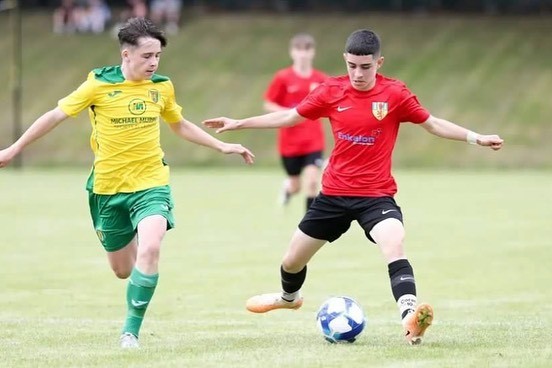 Arsenal trialist scores in academy friendly vs Watford 3 Coran Madden with Cliftonville FC (Photo via Madden on Instagram)