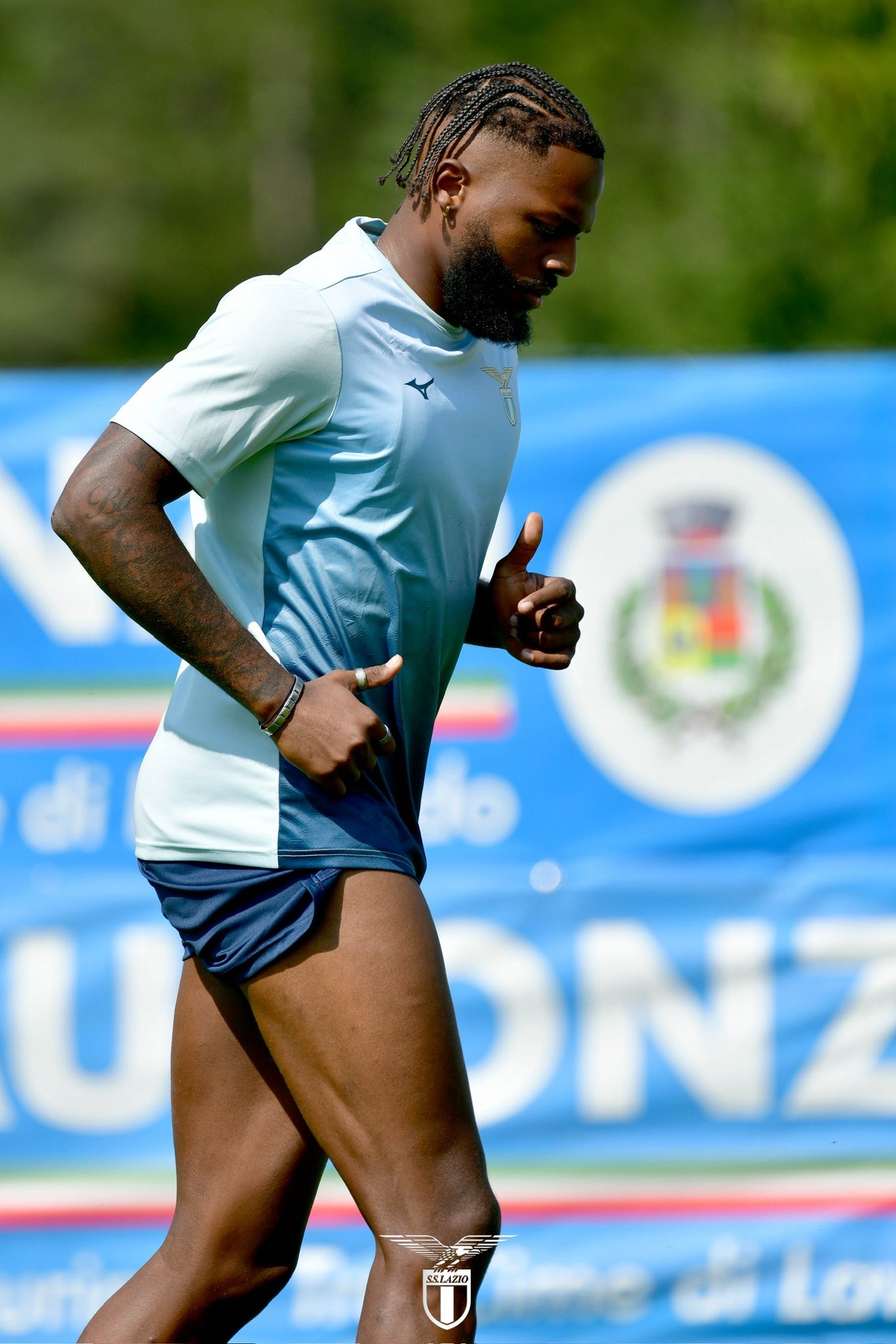 Nuno Tavares in training with Lazio (Photo via Lazio on Twitter)