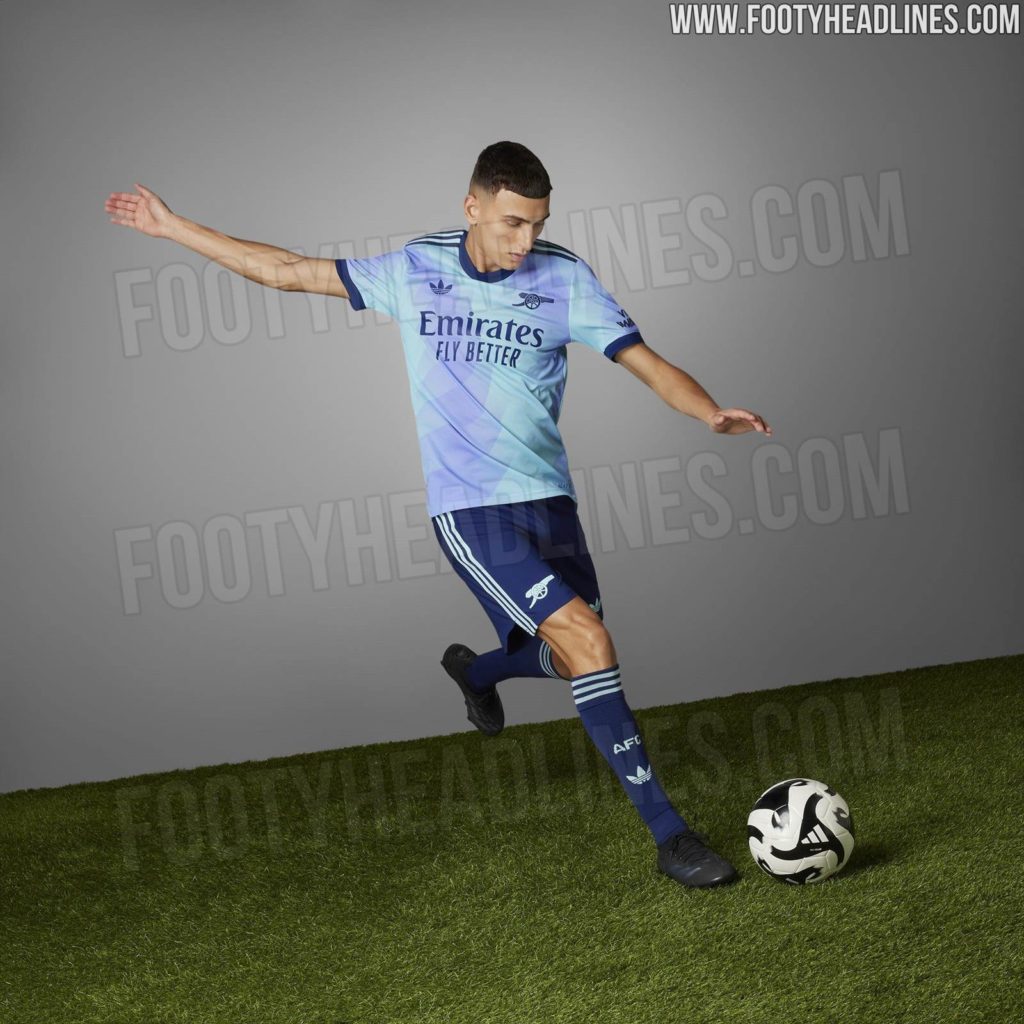 Arsenal 2024/25 third kit photos and release date leak 2 Arsenal third kit 2024/25 leaks (Photo via Footy Headlines)