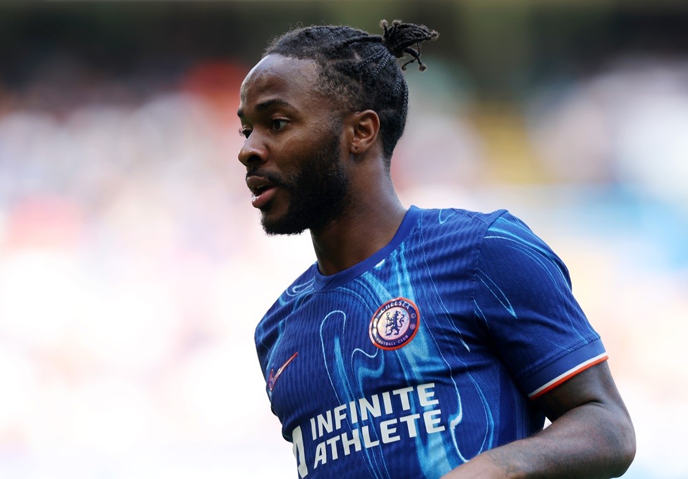 LONDON, ENGLAND: Raheem Sterling of Chelsea in action during the pre-season friendly match between Chelsea and FC Internazionale at Stamford Bridge...