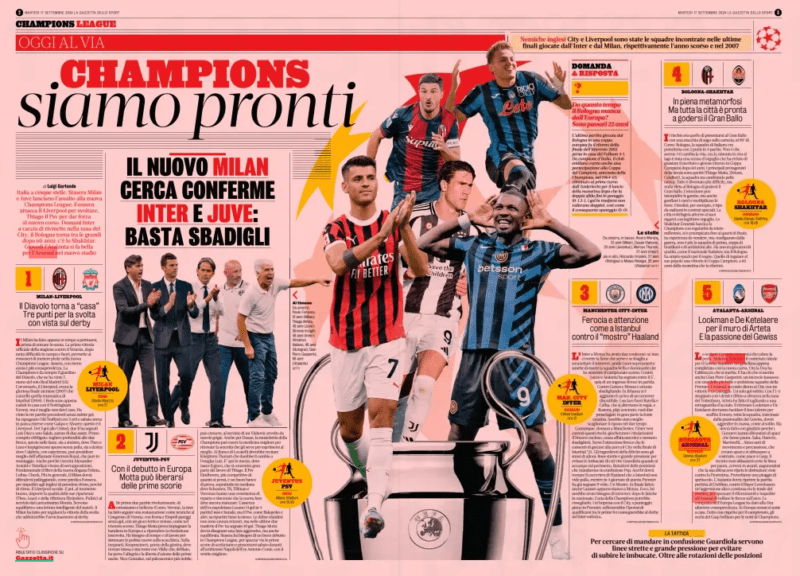 La Gazetta dello Sport 17 September 2024