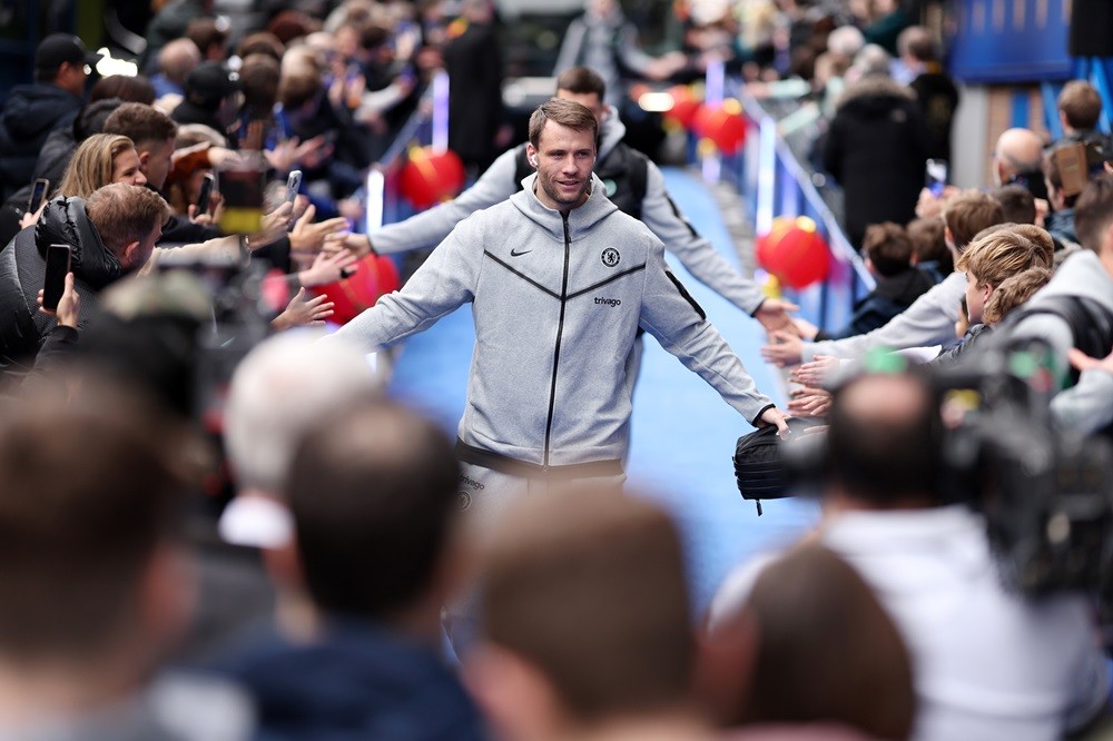 LONDON, ENGLAND: Marcus Bettinelli of Chelsea arrives at the stadium prior to the Premier League match between Chelsea FC and Wolverhampton Wandere...