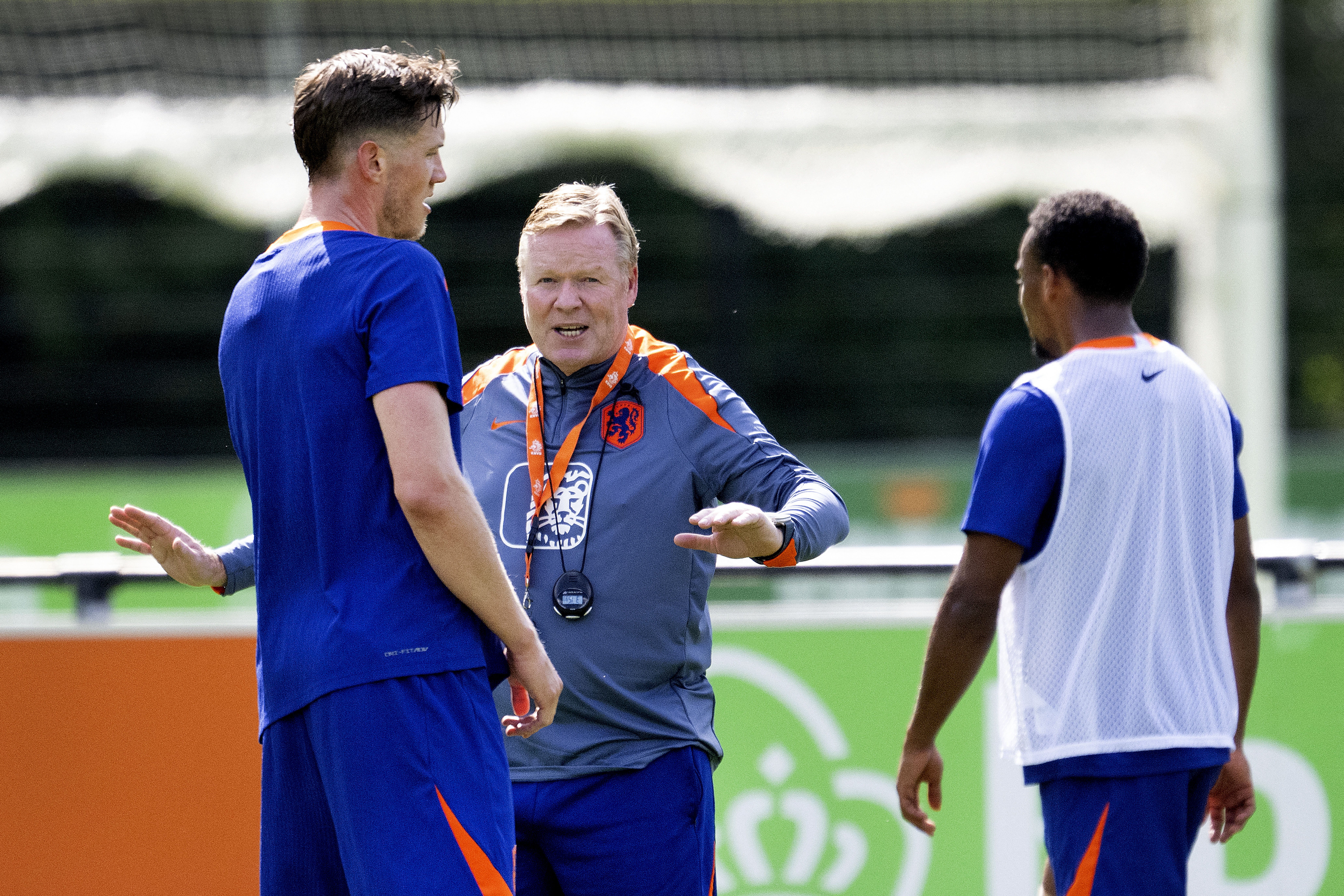 Netherlands striker Wout Weghorst departs early from a training session for the Dutch national team, at the KNVB Campus in Zeist, on September 8, 2...