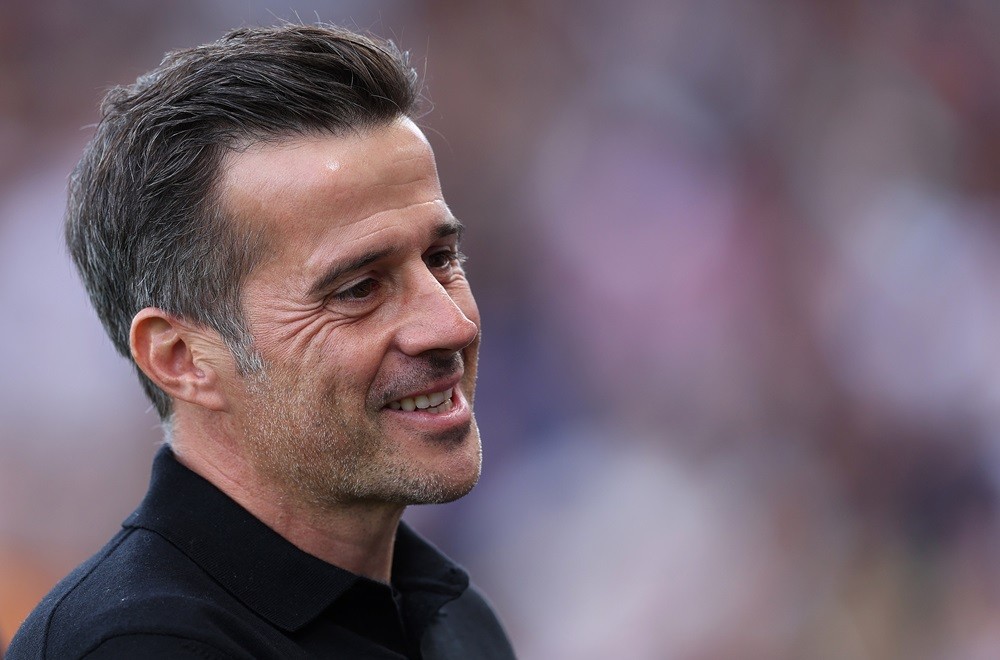 LONDON, ENGLAND: Marco Silva, Manager of Fulham looks on during the Premier League match between Fulham FC and West Ham United FC at Craven Cottage...