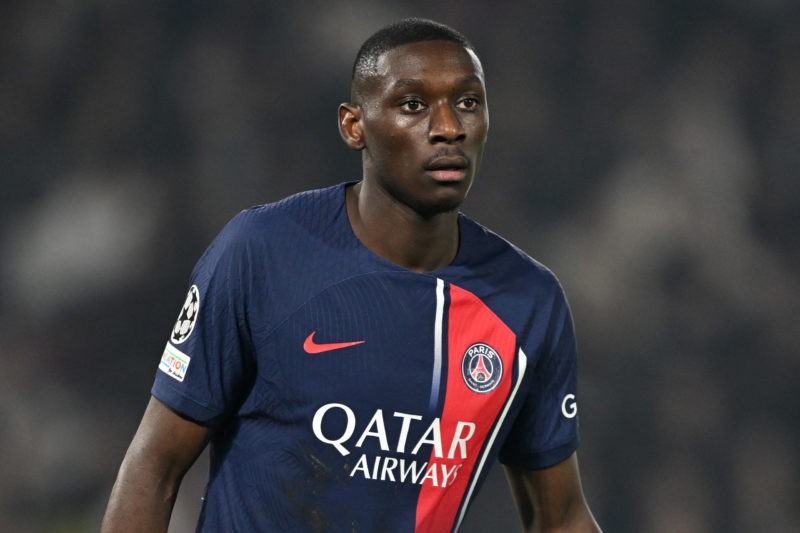 PARIS, FRANCE - OCTOBER 25: Randal Kolo Muani of Paris Saint-Germain looks on during the UEFA Champions League match between Paris Saint-Germain an...