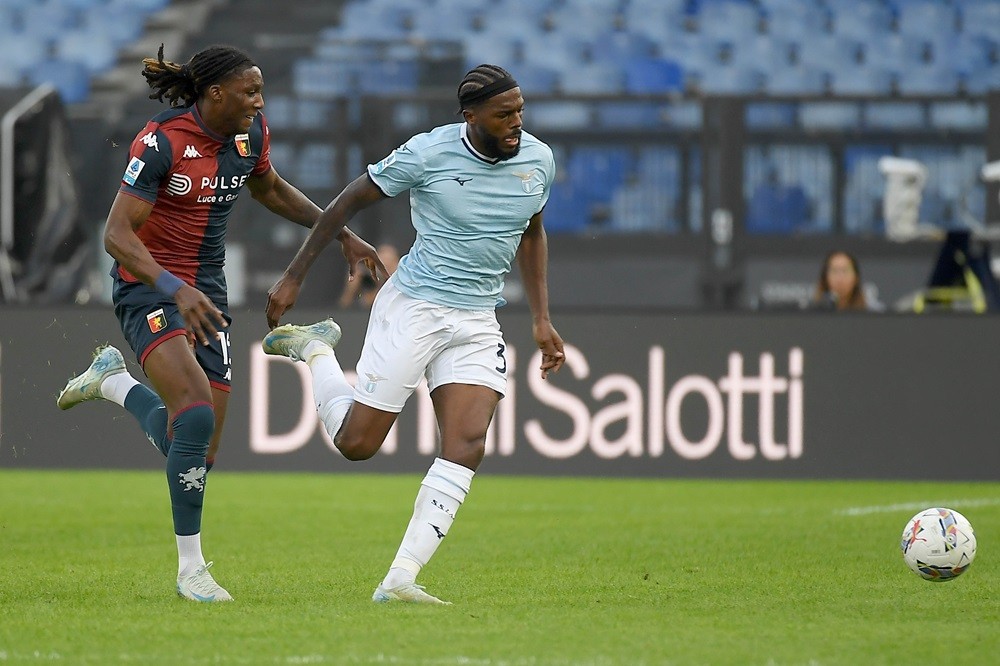 ROME, ITALY: Nuno Tavares of SS Lazio in action during the Serie A match between SS Lazio and Genoa at Stadio Olimpico on October 27, 2024. (Photo ...