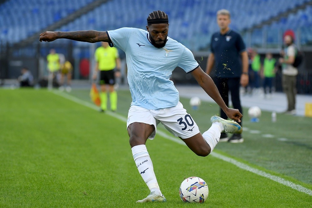 ROME, ITALY: Nuno Tavares of SS Lazio in action during the Serie A match between SS Lazio and Genoa at Stadio Olimpico on October 27, 2024. (Photo ...