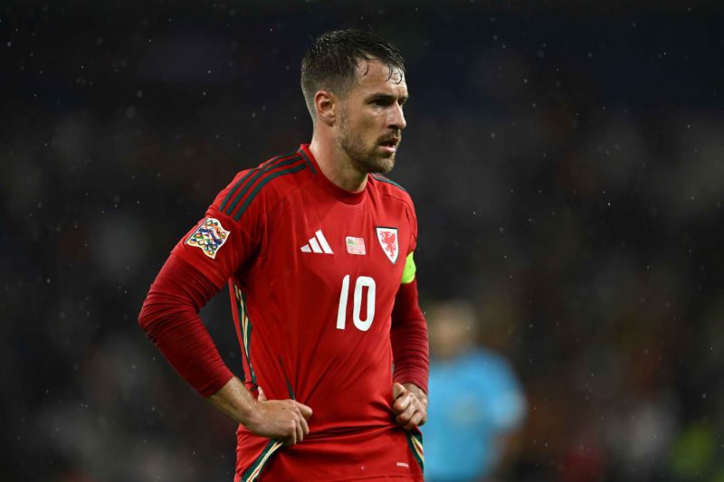 CARDIFF, WALES - SEPTEMBER 06: Aaron Ramsey of Wales during the UEFA Nations League 2024/25 League B Group B4 match between Wales and Türkiye at Pr...