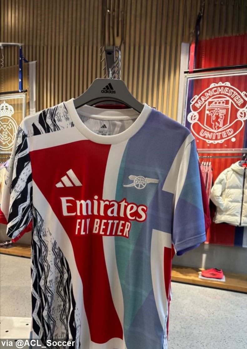 New Arsenal pre match shirt on sale early after leaks