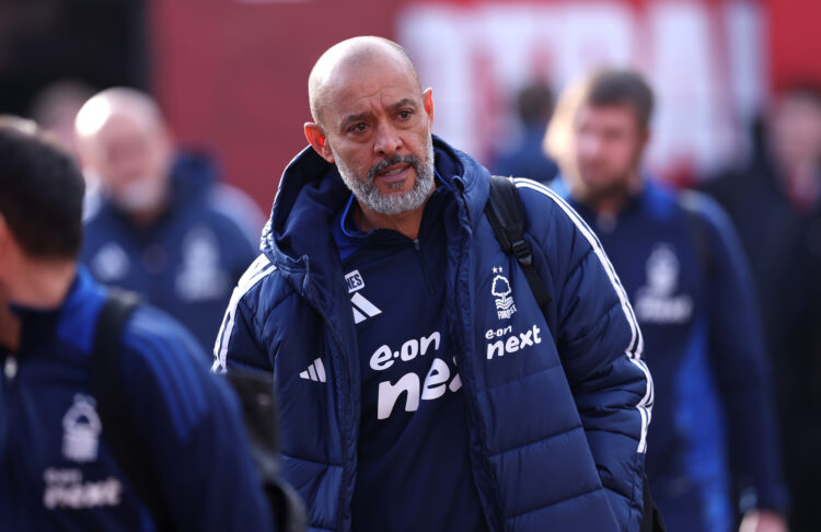 NOTTINGHAM, ENGLAND - NOVEMBER 10: Nuno Espirito Santo, Manager of Nottingham Forest, arrives at the stadium prior to the Premier League match betw...