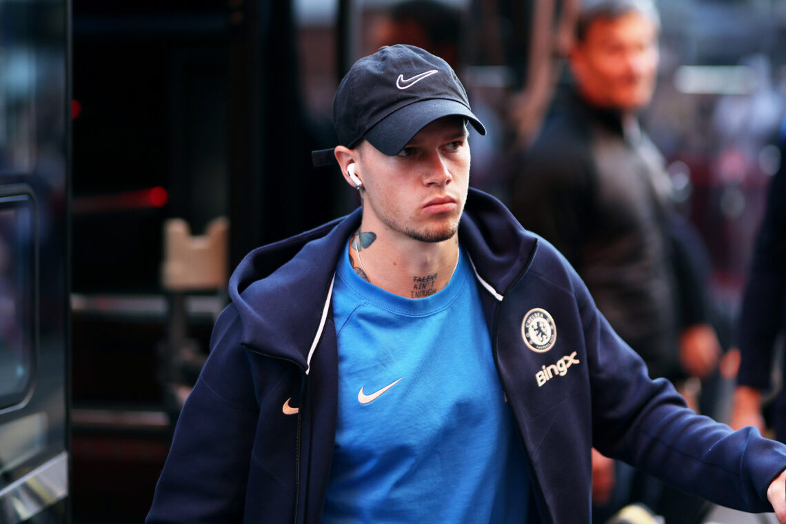 BOURNEMOUTH, ENGLAND - SEPTEMBER 14: Mykhailo Mudryk of Chelsea arrives at the stadium prior to the Premier League match between AFC Bournemouth an...