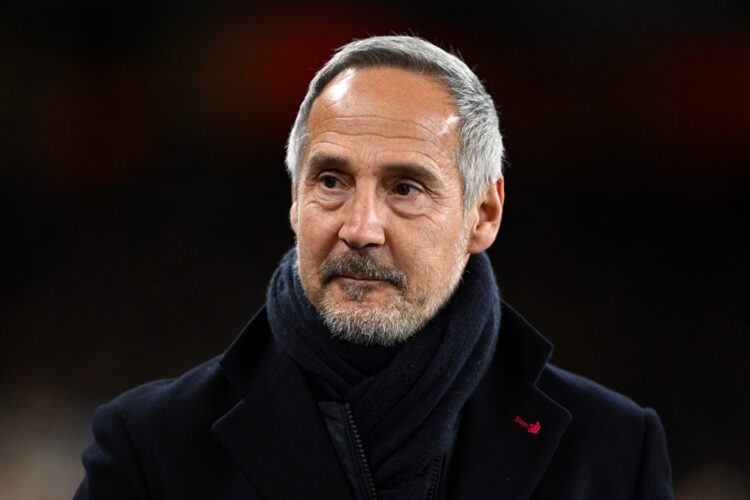 LONDON, ENGLAND: Adi Hutter, Head Coach of AS Monaco looks on during the UEFA Champions League 2024/25 League Phase MD6 match between Arsenal FC an...