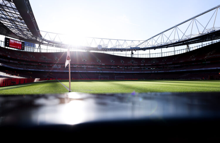 LONDON, ENGLAND - DECEMBER 14: A view inside the stadium before the Premier League match between Arsenal FC and Everton FC at Emirates Stadium on D...