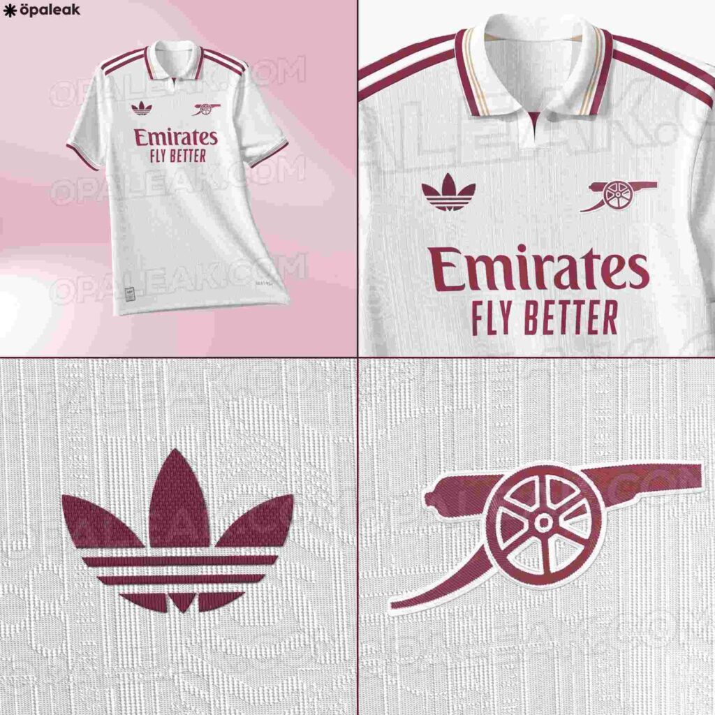 Leaked: Images of Arsenal's classy new third kit for 2025/26 4 Arsenal third kit leaks (Photo via FootyHeadlines.com)
