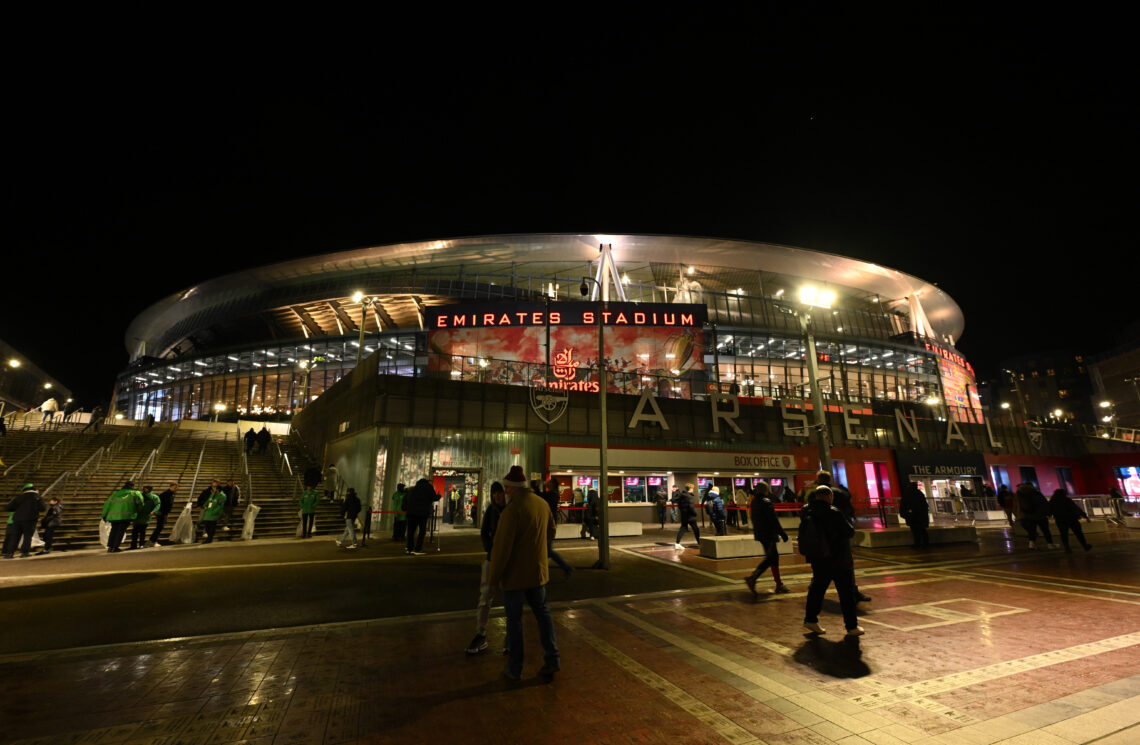 LONDON, ENGLAND - JANUARY 07: A general view outside the stadium ahead of the Carabao Cup Semi Final First Leg match between Arsenal and Newcastle ...