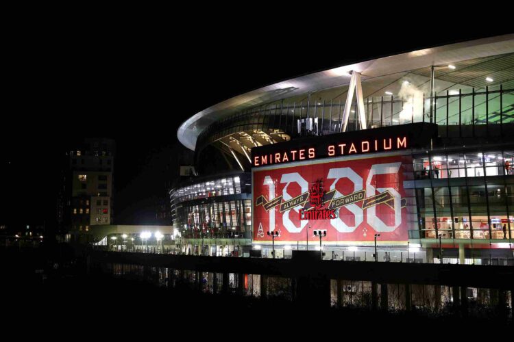 LONDON, ENGLAND - JANUARY 07: A general view outside the stadium prior to the Carabao Cup Semi Final First Leg match between Arsenal and Newcastle ...