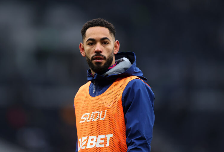 LONDON, ENGLAND - DECEMBER 29: Matheus Cunha of Wolverhampton Wanderers looks on as he warms up prior to the Premier League match between Tottenham...