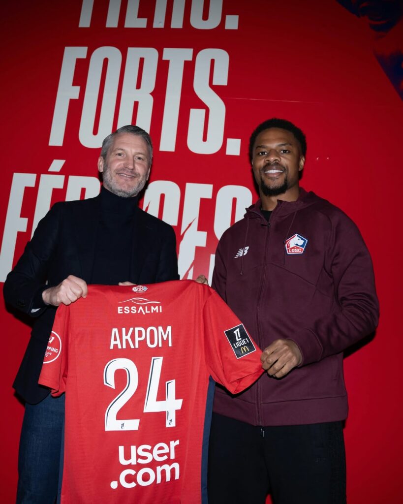 Former Gunner scores 2 goals in first 2 games in Ligue 1 2 Chuba Akpom after signing for Lille (Photo via Akpom on Instagram)